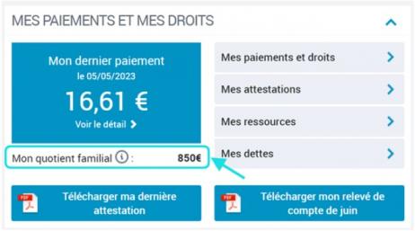 CAF - Comment connaître son quotient familial et obtenir une attestation